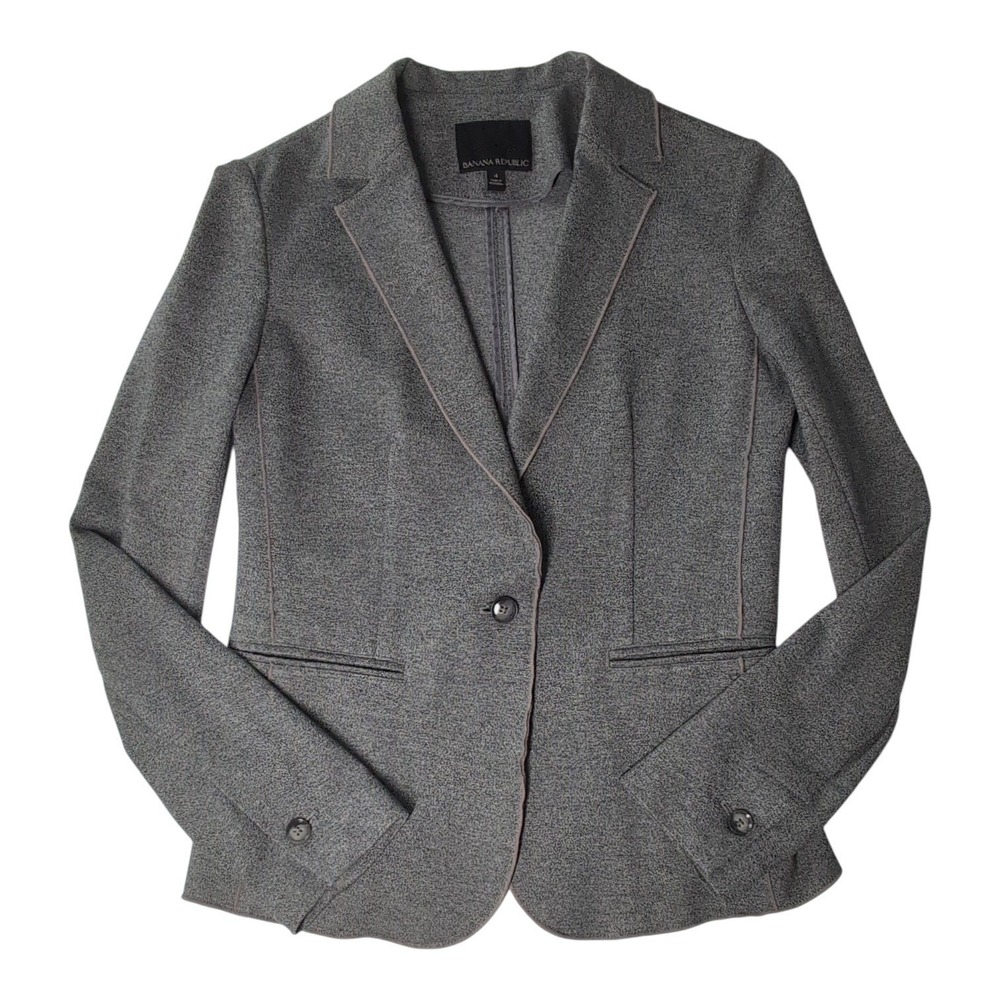 Banana Republic Unstructured Blazer Women 4 Academia Preppy Business Interview